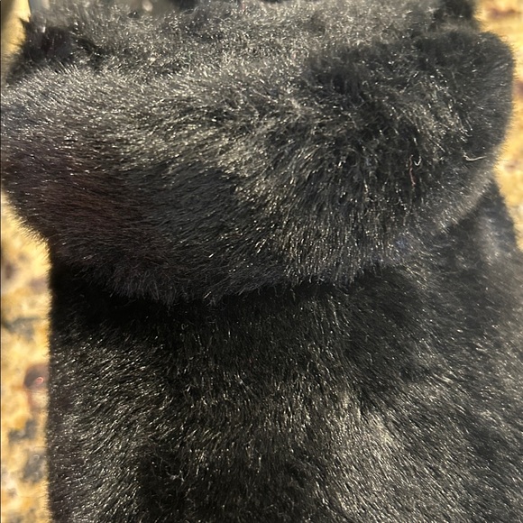 CROCS Black Fuzzy Clogs - Picture 2 of 7